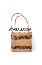 Ata rattan unique design handbag